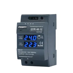 New Product 60W 24V Digital display QYR-60W-24V ac dc power supplyfor Power distribution cabinet
