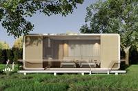 Casa Pod de 6m Tipo B - Cabine Apple Modular Móvel Pré-fabricada Portátil para Uso em Hotel, Escritório ou Residencial
