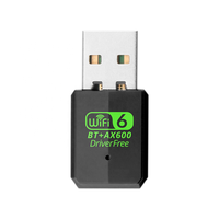 Adaptador USB2.0 WiFi 6 con Bluetooth 5.4, Tarjeta de Red Inalámbrica de Doble Banda, Dongle Wi-Fi AX600 para Computadora, Sin Necesidad de Controladores