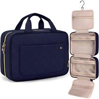Trousse de toilette pleine grandeur, trousse à maquillage avec crochet de suspension, sac de rangement de voyage résistant à l'eau pour femmes et hommes