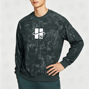 Sudadera de Cuello Redondo para Hombre, Estilo Vintage, al por Mayor, de Alta Calidad, con Logotipo Personalizado, Etiqueta Privada, 100% Algodón, Lavado Ácido - Product Image 2
