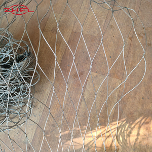 Cheap Price Stainless Steel <b>Wire</b> 316 Woven Rope Mesh <b>Netting</b> for Zoo Animals with Cutting & Bending Services Durable - Product Image 3