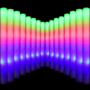 Bastones de Espuma LED Intermitentes de 48 cm con Logotipo Personalizado para Fiestas, Bodas, Conciertos, Bastones de Animación para Conciertos - Product Image 1