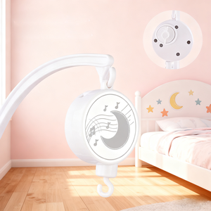 Wind-Up Baby Mobile Bed Bell Set Caja de música rotativa con <span class=keywords><strong>Brahms</strong></span> <span class=keywords><strong>Lullaby</strong></span> Baby Giveaways Toy - Product Image 1