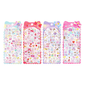 Adesivi Trasparenti con Gatti Bianchi Carini, 4 Design di Personaggi Cartoon, Decalcomanie Sottili per Diari e Decorazioni Fai-da-Te - Product Image 1