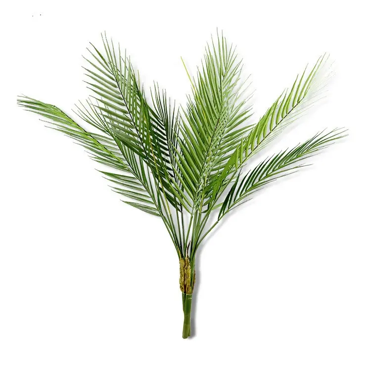E-3069 Tropische Groene Plant Kunstmatige Palm Bladeren Madagascar Palm Boeket Voor Dector