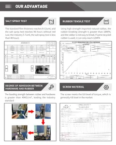 Factory Direct Custom Screw Shock Absorber Anti Vibration Damper Rubber Feet For Measurement Equipment