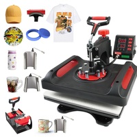 Nouvelle Machine de Transfert Thermique Combinée 8-en-1 Avancée à Double Affichage pour Sublimation sur Tasses, Casquettes, T-shirts, Ardoises et MDF
