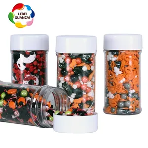 Lustige Halloween perlmutt freie Non pareils Perl zucker essbare Jimmies mischen Back zutaten für Kuchen Pralinen Dekoration Streu sel