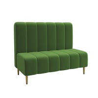 Ensemble mural de canapé moderne en velours pour deux personnes, mobilier de restaurant à usage commercial, table et chaise en bois, banquette Shiyi