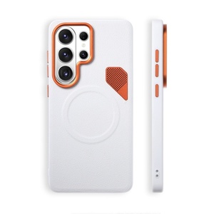 เคสโทรศัพท์หนัง PU แบบแม่เหล็กสำหรับธุรกิจ สำหรับ Samsung S26 S24 S25Ultra Plus EDGE พร้อมรูระบายความร้อนโลหะ ป้องกันการกระแทก - Product Image 5