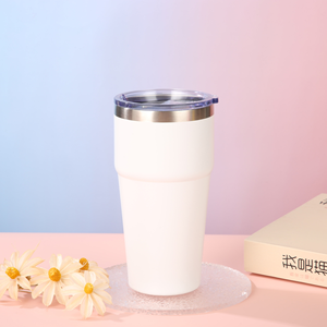 Vaso <span class=keywords><strong>de</strong></span> Viaje <span class=keywords><strong>de</strong></span> Acero Inoxidable <span class=keywords><strong>de</strong></span> Doble Capa con Diseño Moderno <span class=keywords><strong>de</strong></span> 16 oz, Tecnología <span class=keywords><strong>de</strong></span> Vacío, Apilable, Portátil, <span class=keywords><strong>Termos</strong></span> para Café para Coche - Product Image 2
