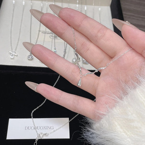 Langsung Dari Produsen Kalung Mutiara Tembaga Perak <span class=keywords><strong>Sterling</strong></span> 925 Tidak Luntur Desain Sporty Wanita Mewah Ringan Berkualitas Tinggi - Product Image 2