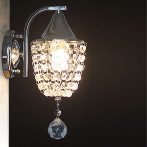 โคมไฟติดผนังห้องนอนสไตล์โมเดิร์นมินิมอล โคมไฟคริสตัลตกแต่งโรงแรมขนาดกะทัดรัด สำหรับห้องโถงบันได - Product Image 6