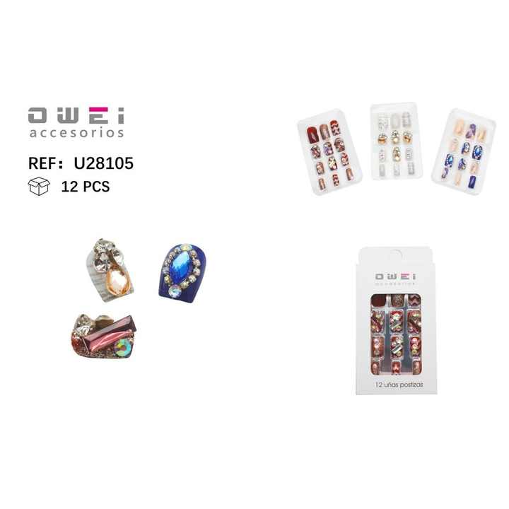 False nails 12/U U28105 OW - Decorative nails