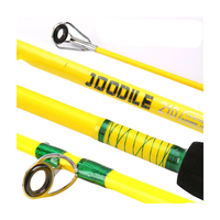 Bylo – canne à pêche spinning solide en 2 parties, 1.8m, 2.1m, 2.4m, 2.7m, 3.0m
