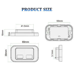 Chargeur <span class=keywords><strong>USB</strong></span> <span class=keywords><strong>double</strong></span> port QC 3.0 PD 3.0 à charge rapide, <span class=keywords><strong>prise</strong></span> de chargeur <span class=keywords><strong>USB</strong></span> 12-24V, montage encastré pour panneau de surface, pour siège de camion, de car ou de bus - Product Image 2