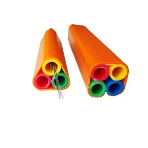 12/10mm Bundle Microduct Accessoires de câbles à fibres optiques Conduit HDPE 3 voies pour l'utilisation du réseau FTTH