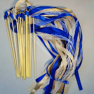 Baguette magique de fée de style européen avec ruban et fleur en dentelle pour décoration de fête de <span class=keywords><strong>mariage</strong></span> - Product Image 1