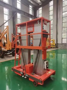 Plate-forme élévatrice à échelle électrique pliable de 10m avec capacité de charge élevée 380kg pour la réparation intérieure du théâtre et du centre culturel - Product Image 2