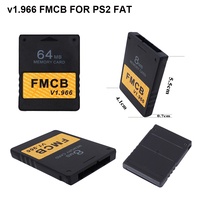 Carte mémoire 64 Mo Mod OPL HD Free McBoot FMCB V1.966 pour Playstation 2, carte mémoire pour PS2