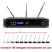 TD600 Système de microphone à col de cygne sans fil UHF professionnel de haute qualité Système de conférence audio et vidéo