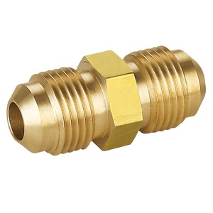 Raccord de réduction en laiton pour tube, raccord de tuyauterie 3/8" Flare X 1/<span class=keywords><strong>2</strong></span>" femelle en laiton - Product Image 3