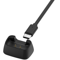 Dok Pengisian Daya Hitam dengan Dok Pengisian Daya Magnetik untuk DJI Mic Mini Transmitter untuk Catu Daya Mikrofon Nirkabel