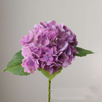Rideau de fleurs d'hortensia en latex, toucher réel - Toile de fond artificielle en soie d'hortensia pour mariage, photographie