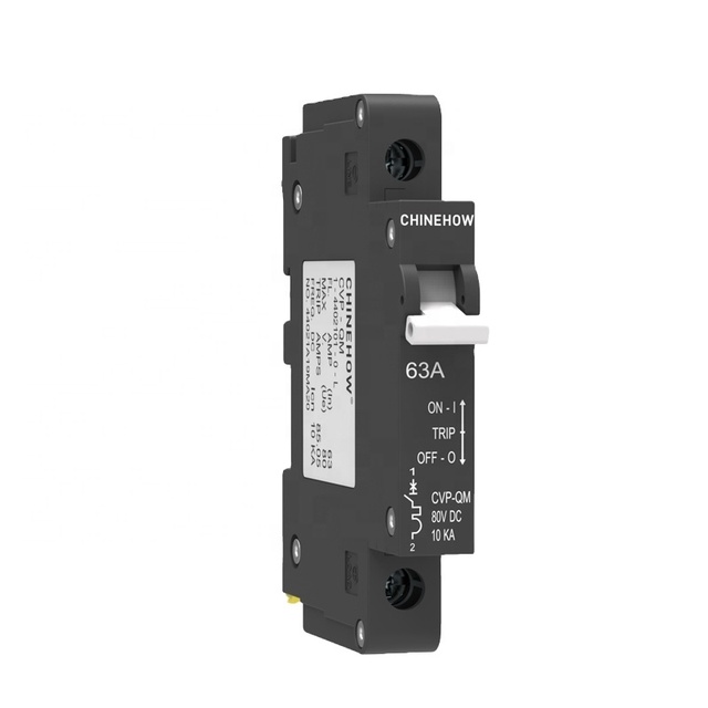 Chinehow Miniature Circuit Breakers MCB 10A 30A 60A 120/240V Miniature Circuit Breakers 1P 35mm DIN Rails