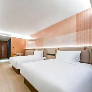 Juego de Muebles para Habitación de <span class=keywords><strong>Hotel</strong></span>, Diseño Moderno, Juego de Muebles de Madera para Dormitorio de <span class=keywords><strong>Hotel</strong></span> Estilo Americano - Product Image 4