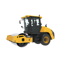 Compacteur vibrant à tambour unique populaire modèle XS85J de 8 tonnes avec une efficacité élevée et une puissance de 68 kW pour la construction