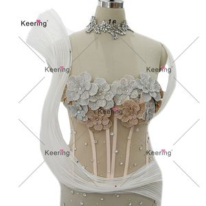 ผ้าแต่งงานแบบ 3 มิติ ลายเกลียวพร้อมเชือกตกปลา สำหรับงาน DIY เสื้อผ้าแฟชั่น ผ้าลายเกลียวทันสมัย WFB-256 - Product Image 2