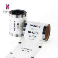 Rouleau de scellant pour tasses à thé Boba à bulles en plastique jetables avec logo imprimé personnalisé Film d'étanchéité pour tasses et sacs fourre-tout