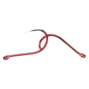 Gancho de tubo rojo brillante de acero al carbono, <span class=keywords><strong>dientes</strong></span> triangulares con púas - Product Image 3