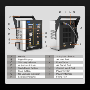 เครื่องตรวจจับการรั่วไหลของน้ำหล่อเย็น AUTOOL SC301 เครื่องเติมน้ำยาหล่อเย็นระบบสุญญากาศสำหรับรถยนต์ - Product Image 2