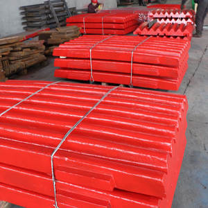 Plaques de mâchoires oscillantes PE400X600 en manganèse élevé, pièces de rechange durables pour concasseur à mâchoires fixe et mobile, plaque de mâchoire standard pour l'exploitation minière - Product Image 3