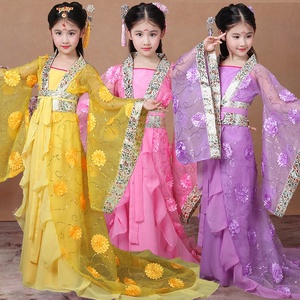 Nuovo Costume Tradizionale Cinese Antico per Bambini, Abito Hanfu per Danza Popolare e <span class=keywords><strong>Opera</strong></span>, Vestito da Principessa per Cosplay - Product Image 1