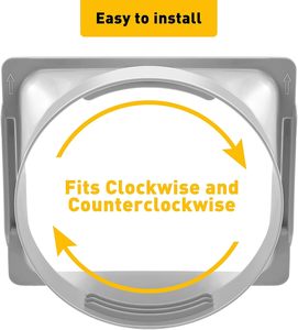 Adaptateur de fenêtre carré pour <span class=keywords><strong>climatiseur</strong></span> portable de 5,9 pouces, accessoires pour <span class=keywords><strong>climatiseur</strong></span> <span class=keywords><strong>mobile</strong></span>, connecteur de <span class=keywords><strong>tube</strong></span>, matériau ABS résistant aux UV - Product Image 6