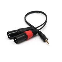 Adaptateur Audio Jack mâle vers femelle, dispositif 1/4 à XLR, câble de séparation, 3.5mm