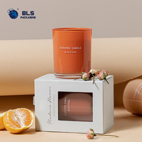 Boîte cadeau pliante en papier artistique magnétique recyclable personnalisée pour l'emballage de bougies et de parfums, avec revêtement UV, impression quadricolore
