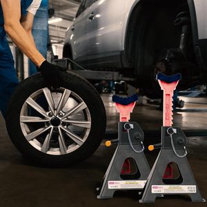 Heavy Duty 3 Ton <strong>Jack</strong> Stands with Double Locking Pins Handle Lock and Mobility Pin for <strong>Auto</strong> Repair Shop with Extra Safety - Product Image 6