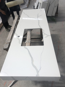 Thiết kế hiện đại nhà bếp Countertop và phòng tắm Vanity <span class=keywords><strong>Top</strong></span> chất lượng tốt calacatta trắng đá thạch anh nhập khẩu từ Trung Quốc Việt Nam - Product Image 3