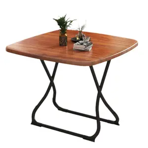 Opvouwbare Eettafel Huishoudelijke Opvouwbare Eten Eenvoudige Tafel Slaapzaal Outdoor Draagbare Kraam Groothandel Kleine Vierkante Tafel