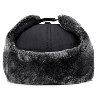 2025 mode noir oreillette épaissi hiver trappeur chapeau hiver extérieur femmes homme chaud casquette de Baseball