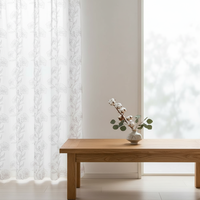 Tissus non tissés en microfibre transparente de luxe léger pour rideaux de fenêtre et décoration intérieure – Fournisseur d'usine, personnalisables pour salon
