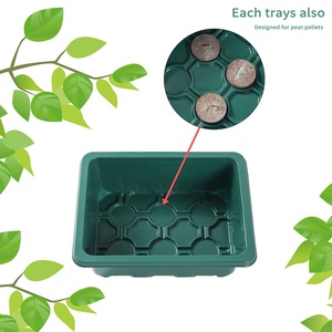 ถาดเพาะเมล็ด 6/12 ช่อง ชุดเริ่มต้นปลูกพืชในบ้าน ชุดเพาะต้นกล้าในเรือนกระจก พร้อมควบคุมความชื้น - Product Image 6