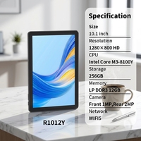 Laptop Layar Sentuh HD 2-in-1 Baru 10,1 Inci Dengan Keyboard, Cocok untuk Bisnis dan Pendidikan, Dilengkapi Prosesor Intel M3-8100Y