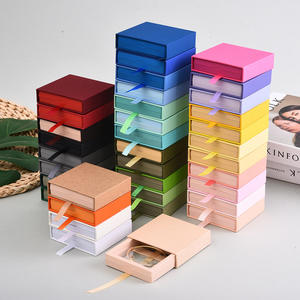 Logo personalizzato a più colori collana di gioielli prodotto regalo espositore scatole di imballaggio per estrarre scatole di carta - Product Image 1