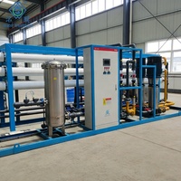 Système de traitement d'eau par osmose inverse (RO) 5-10m³/h, usine de dessalement pour le traitement de l'eau saumâtre de mer, machine de purification d'eau de puits forain